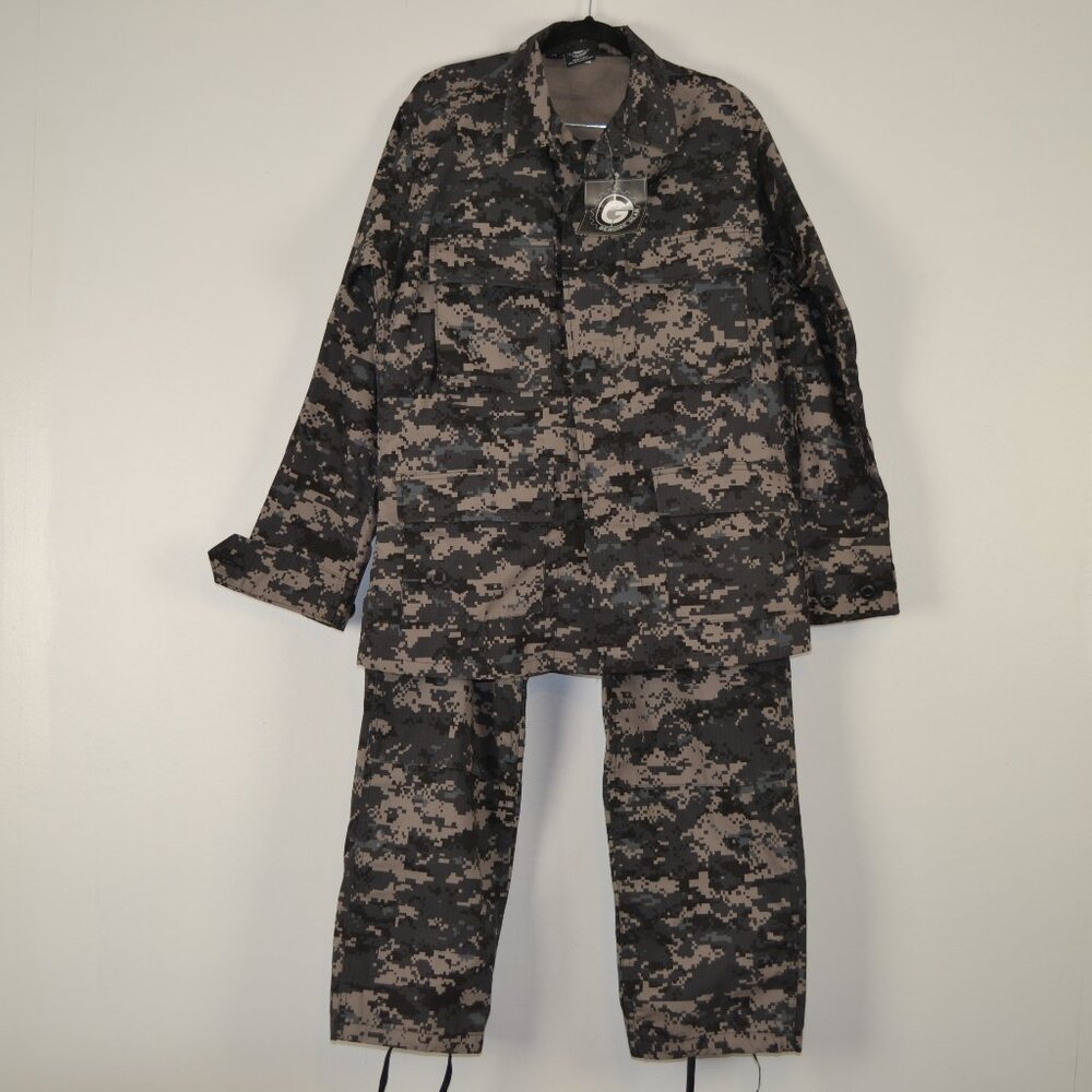 Genuine Gear Camo Universal Uniform Utility 2 Piece Set Cargo Pant Men SR Pocket